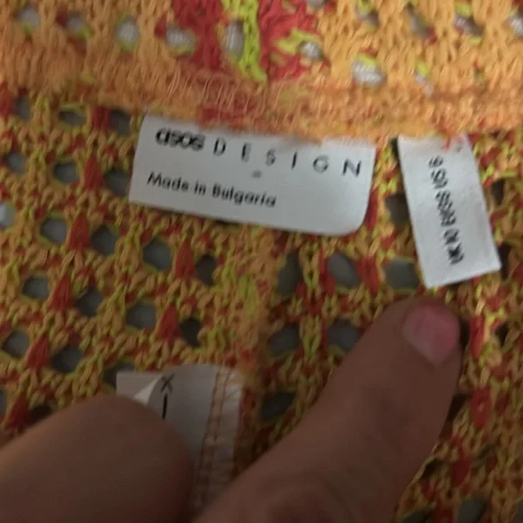 ASOS Colorful Crochet Women Shorts - Picture 2 of 2